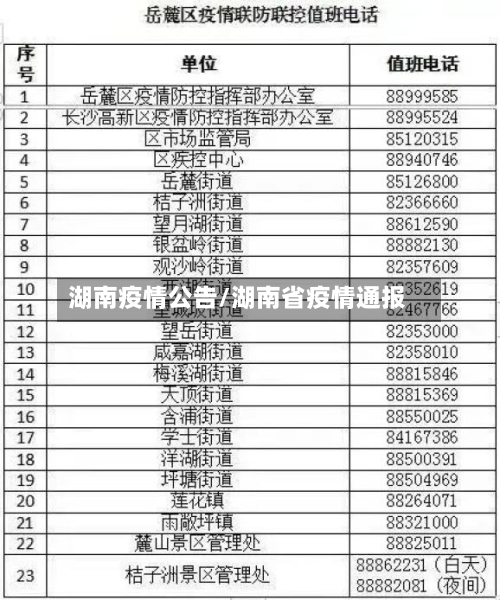 湖南疫情公告/湖南省疫情通报-第2张图片